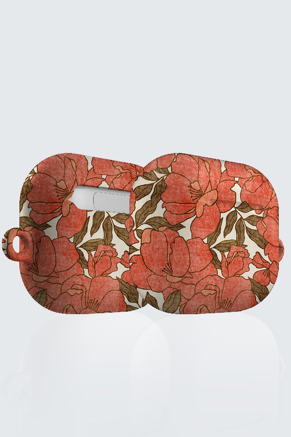 Floribunda By Amy MacCready AirPod Case (Red) | Harper & Blake