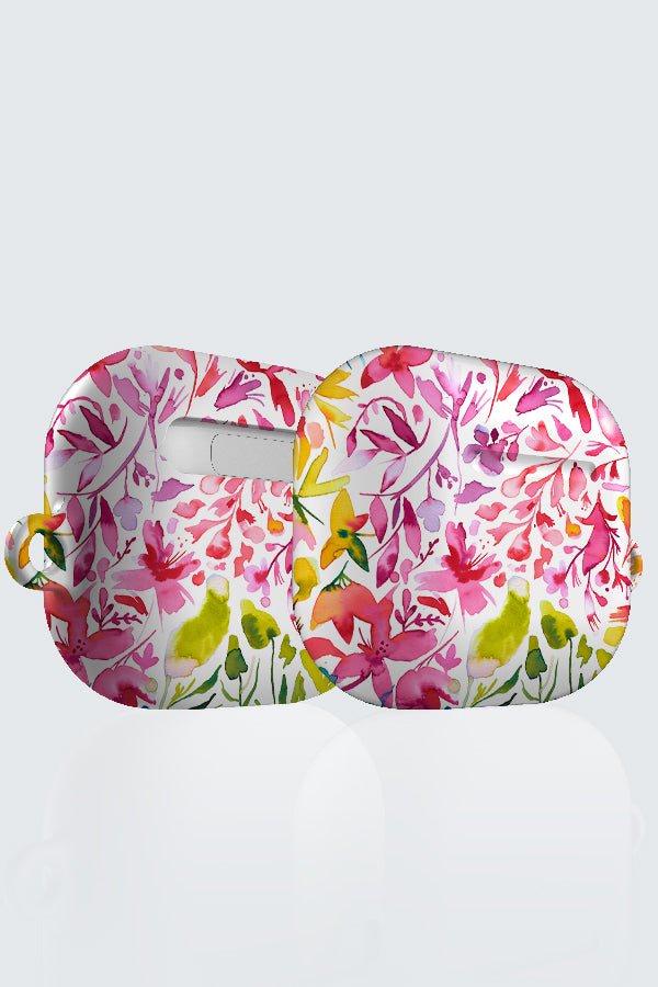 Magic Watercolour Colourful Plants By Ninola Design AirPod Case (Rainbow) | Harper & Blake