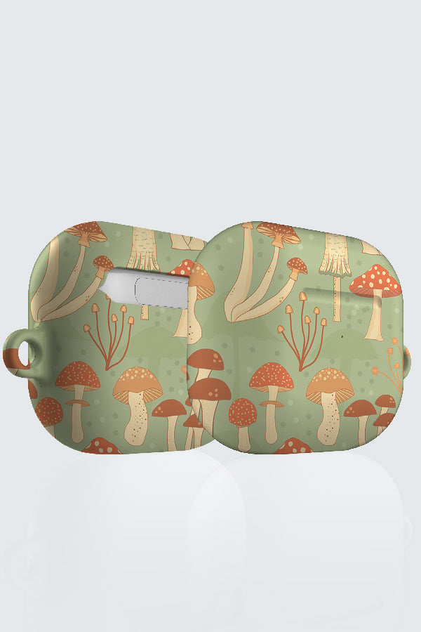 Fabulous Funghi by Elissa Rua AirPod Case (Green) | Harper & Blake