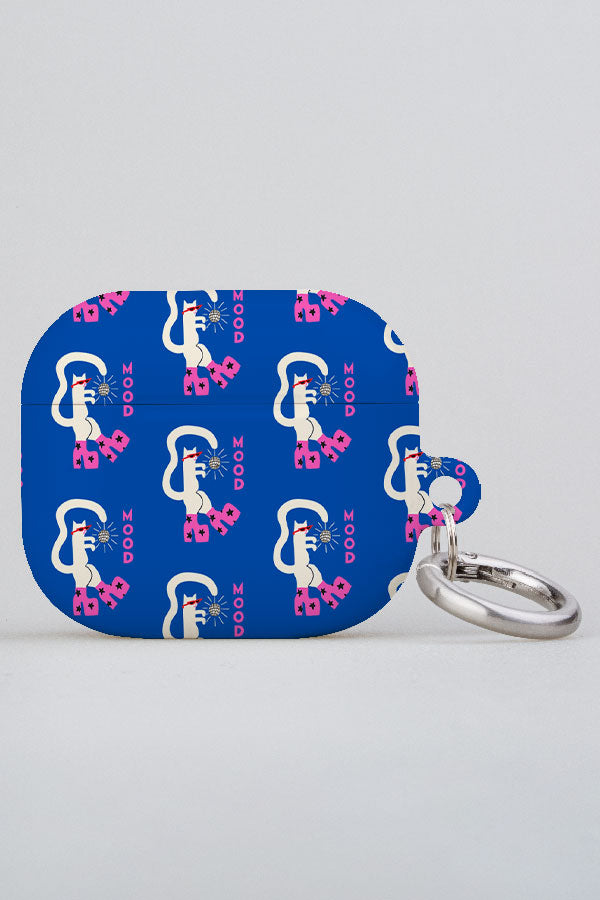  Mood Cat By Aley Wild AirPod Case (Blue) | Harper & Blake