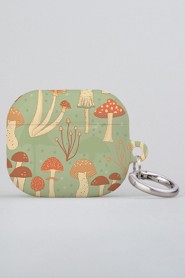 Fabulous Funghi by Elissa Rua AirPod Case (Green) | Harper & Blake