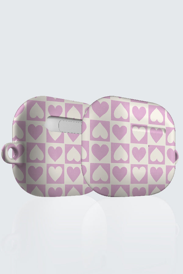 Heart Check By Rebecca Elfast AirPod Case (Lilac) | Harper & Blake