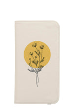 Modern Minimalist Flower Wallet Case (Cream)