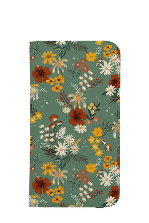 Boho Flower Dreams by Sandra Hutter Wallet Phone Case (Green) | Harper & Blake