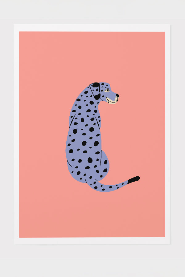 
                  
                    Bold Graphic Dog Art Print Poster (Peach) | Harper & Blake
                  
                