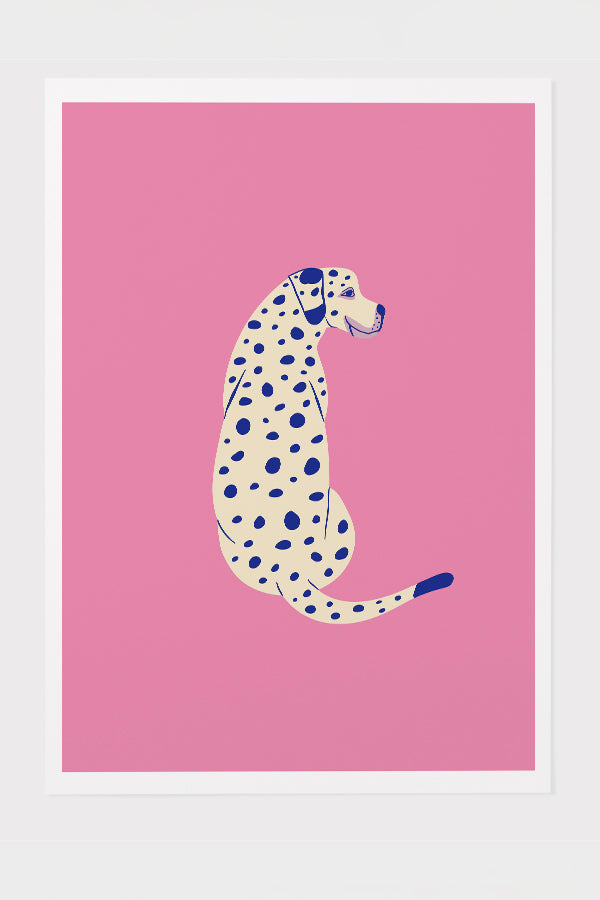 
                  
                    Bold Graphic Dog Art Print Poster (Pink) | Harper & Blake
                  
                