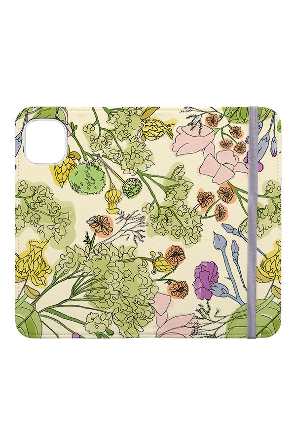 
            
                Load image into Gallery viewer, Bouquet Sunny Day by May Cart Print Art Wallet Phone Case (Beige) | Harper &amp;amp; Blake
            
        
