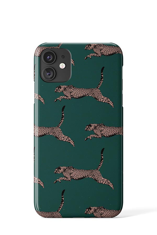 
            
                Load image into Gallery viewer, Cheetah Running Phone Case (Green) Tech Cases - Harper &amp;amp; Blake
            
        
