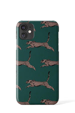 Cheetah Running Phone Case (Green)