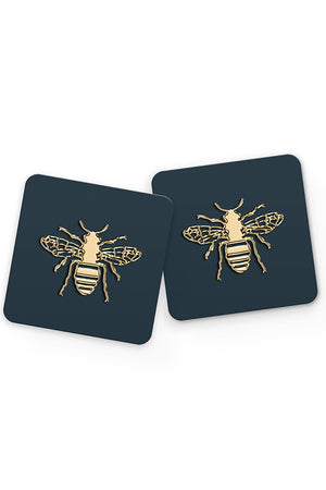 
            
                Load image into Gallery viewer, Large Bee Drinks Coaster (Teal Green) | Harper &amp;amp; Blake
            
        