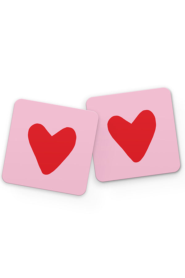 Heart Drinks Coaster (Pink) | Harper & Blake