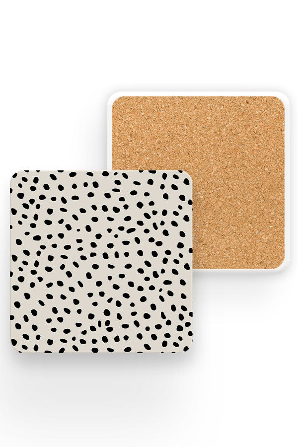 
                  
                    Polka Dot Mini Memphis Drinks Coaster (Cream & Black) | Harper & Blake
                  
                