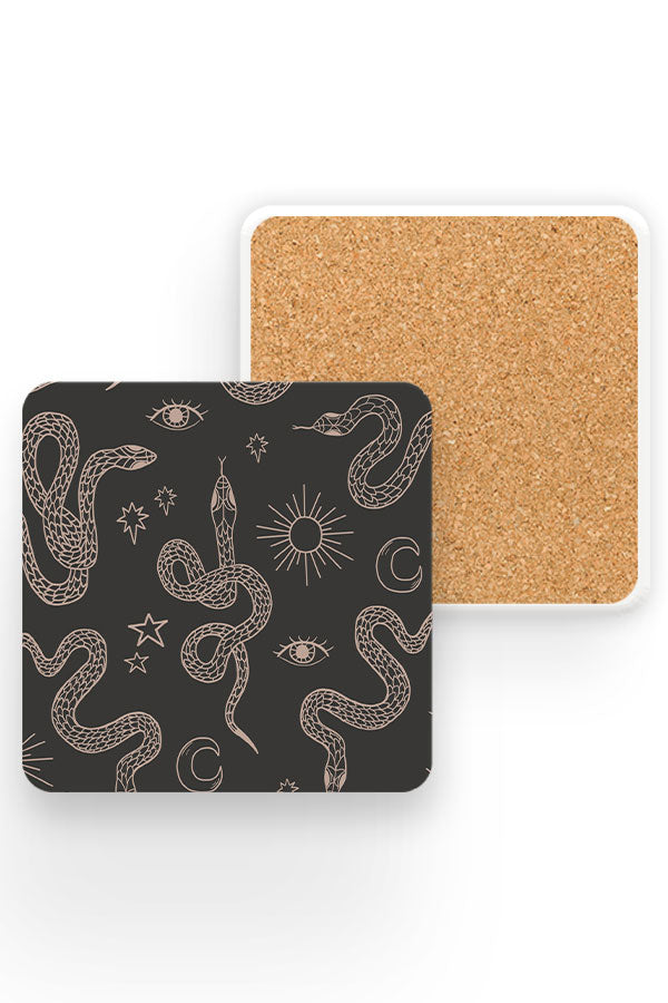 
                  
                    Mystic Snake Line Art Drinks Coaster (Ash) | Harper & Blake
                  
                