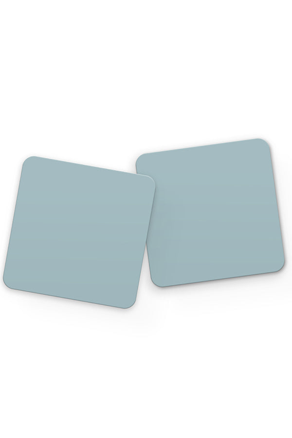 Light Blue Plain Block Colour Drinks Coaster | Harper & Blake