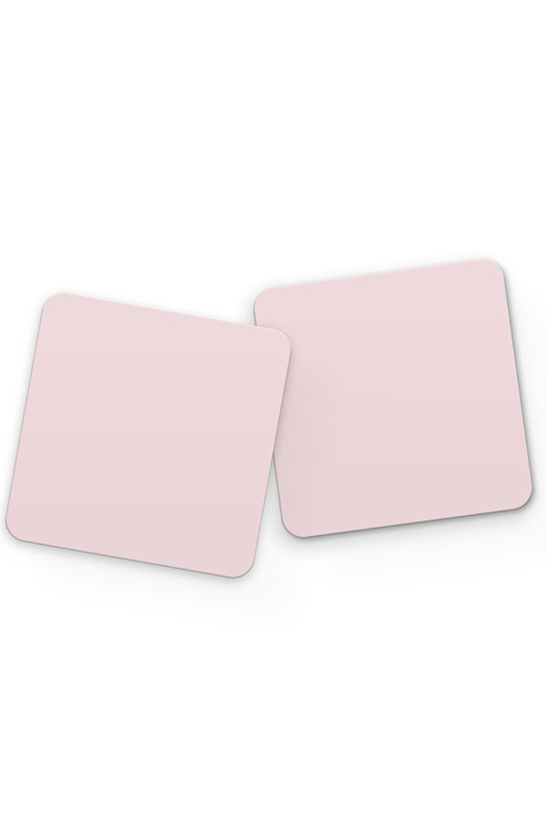 Light Pink Plain Block Colour Drinks Coaster | Harper & Blake