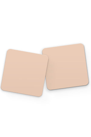 Nude Pink Plain Block Colour Drinks Coaster | Harper & Blake