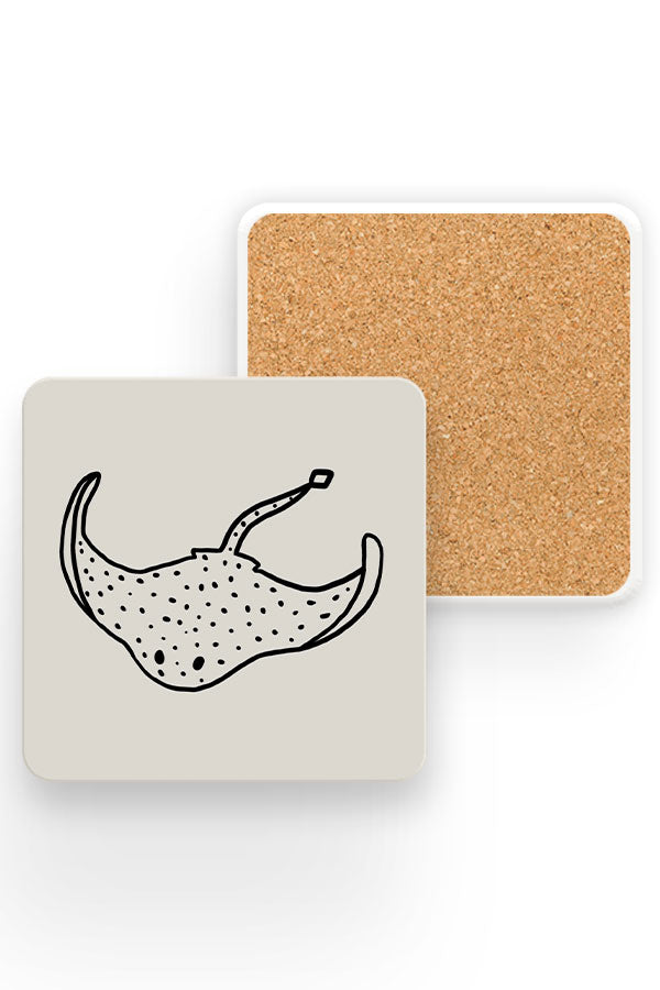 
                  
                    Stingray Line Art Drinks Coaster (White) | Harper & Blake
                  
                