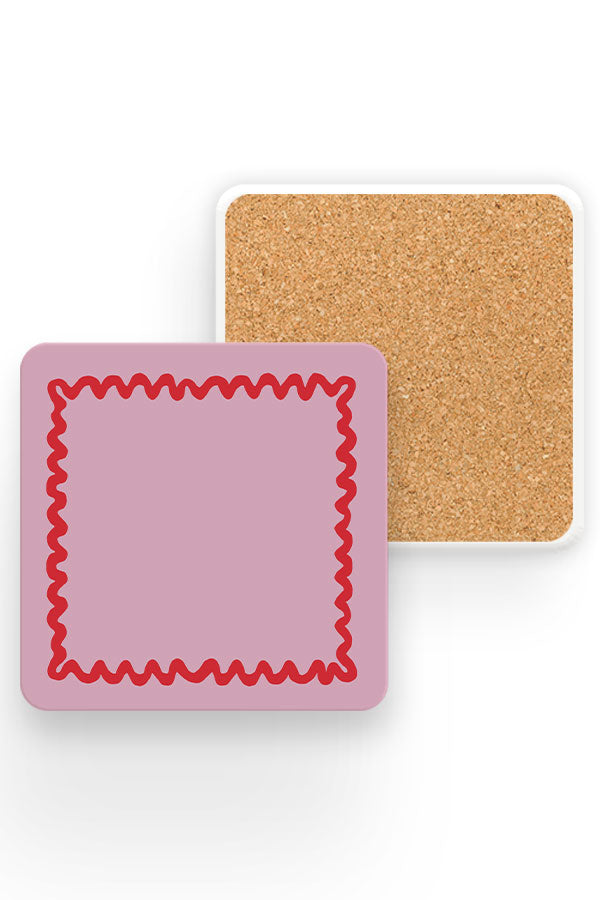 
                  
                    Swirl Border Drinks Coaster (Pink Red) | Harper & Blake
                  
                