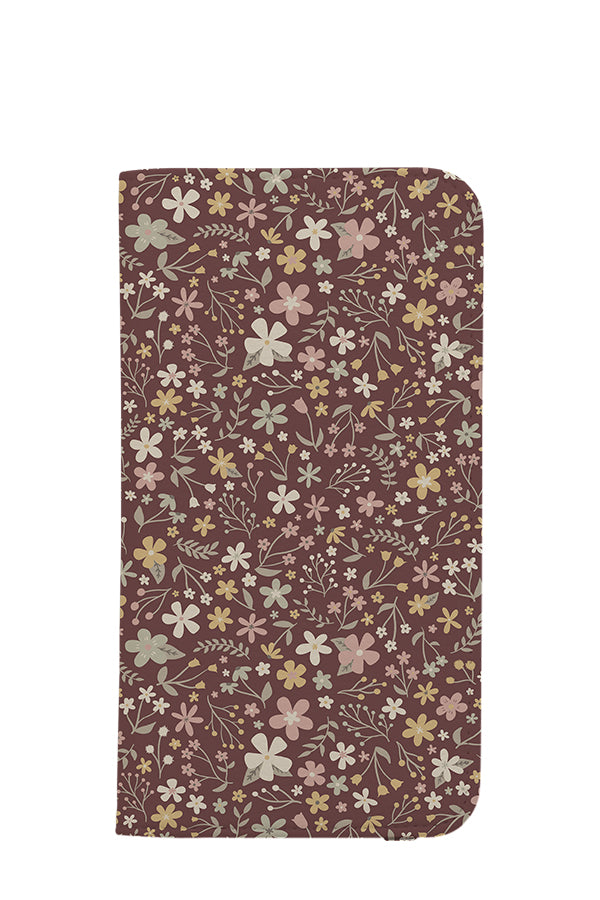 
            
                Load image into Gallery viewer, Dainty Floral by Dottie &amp;amp; Caro Wallet Phone Case (Brown) | Harper &amp;amp; Blake
            
        