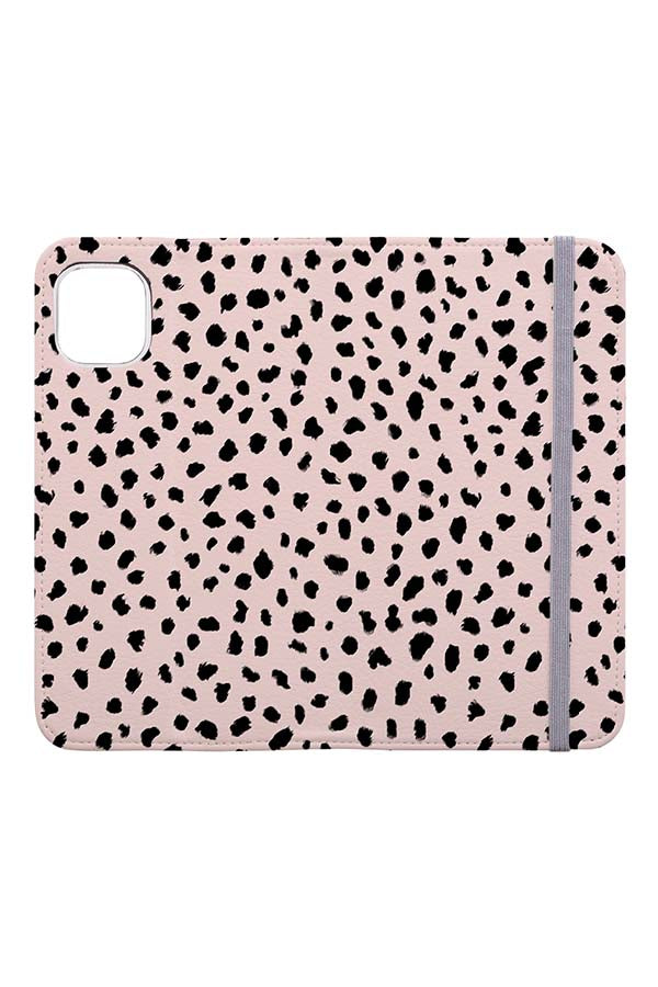 Dalmatian Print Wallet Phone Case (Pink) Wallet Case - Harper & Blake