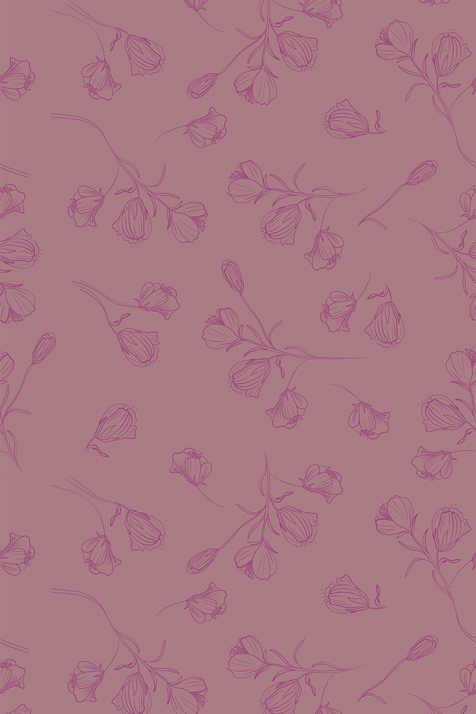 Floral Blooms Wallpaper (Fuchsia) | Harper & Blake