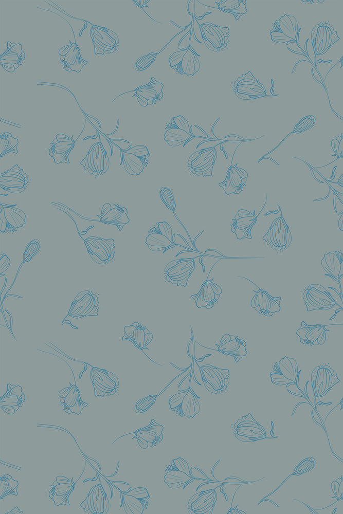 Floral Blooms Wallpaper (Mint) | Harper & Blake