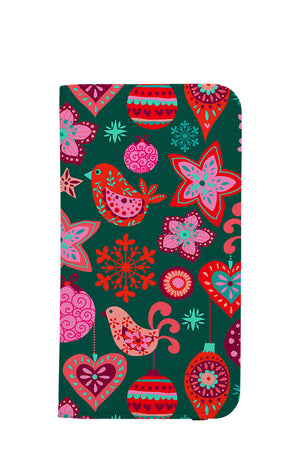 
            
                Load image into Gallery viewer, Christmas Decorations by Cressida Carr Wallet Phone Case (Green) | Harper &amp;amp; Blake
            
        