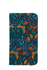 A Flower for Her by Ashley Satanosky Wallet Phone Case (Blue)