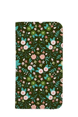 
            
                Load image into Gallery viewer, Spring Flower Doodles by Nadine Thaslim Wallet Phone Case (Green) | Harper &amp;amp; Blake
            
        