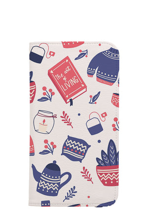 
            
                Load image into Gallery viewer, Hygge Pattern by BlueLela Wallet Phone Case (White) | Harper &amp;amp; Blake
            
        