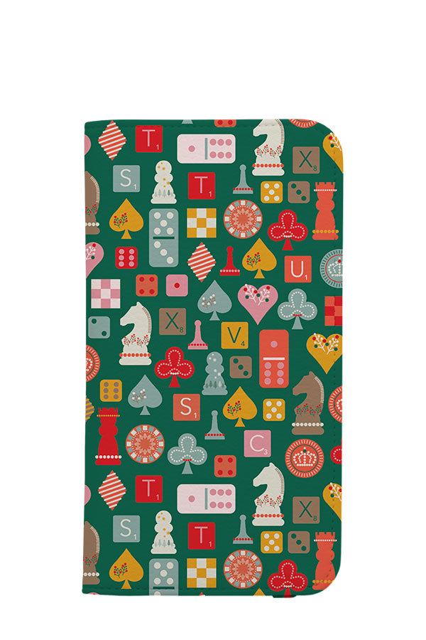 Holiday Game Night by Twigged Wallet Phone Case (Green) | Harper & Blake