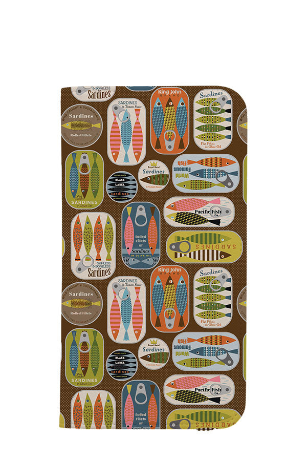 
            
                Load image into Gallery viewer, Love My Sardines by Twigged Wallet Phone Case (Brown) | Harper &amp;amp; Blake
            
        