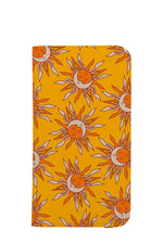 Moon and Sun Scatter Wallet Phone Case (Yellow)