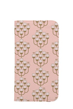 Reimagined Damask Plum Blossoms by Twigged Wallet Phone Case (Pink)