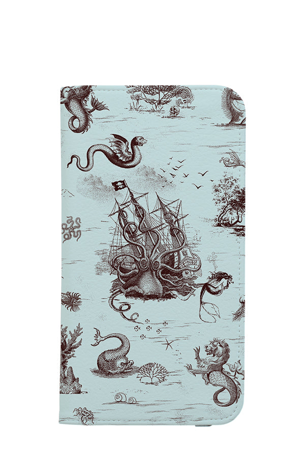 
            
                Load image into Gallery viewer, Toile De Mer By Fishcandy Designs Wallet Phone Case (Blue) | Harper &amp;amp; Blake
            
        