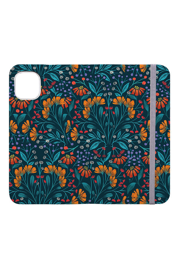 
            
                Load image into Gallery viewer, A Flower for Her by Ashley Satanosky Wallet Phone Case (Blue) | Harper &amp;amp; Blake
            
        