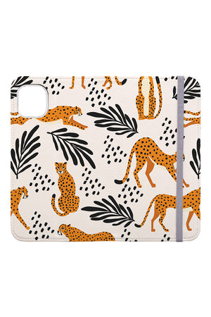 Cheetah Pattern by BlueLela Wallet Phone Case (Beige) | Harper & Blake