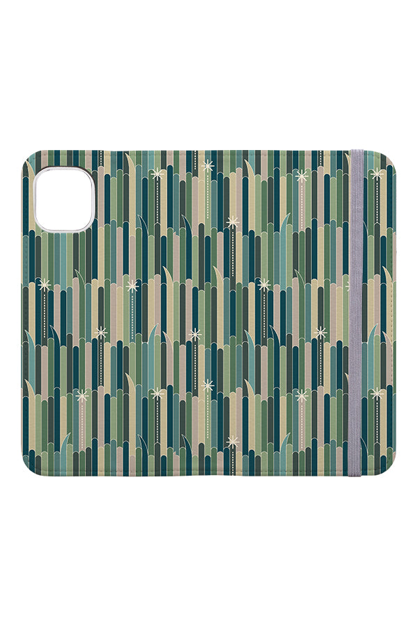 In the Weeds By PholiumSigma Wallet Phone Case (Green) | Harper & Blake
