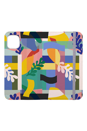 
            
                Load image into Gallery viewer, Matisse Geometric Leaves by Belavi Design Wallet Phone Case (Multicolour) | Harper &amp;amp; Blake
            
        