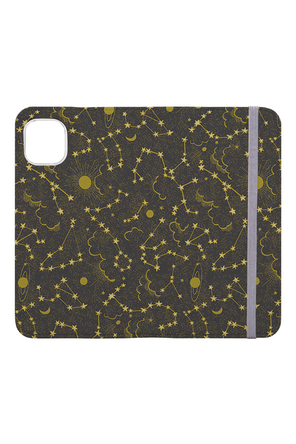 
            
                Load image into Gallery viewer, Midnight Zodiac By Chris Jorge Wallet Phone Case (Grey) | Harper &amp;amp; Blake
            
        