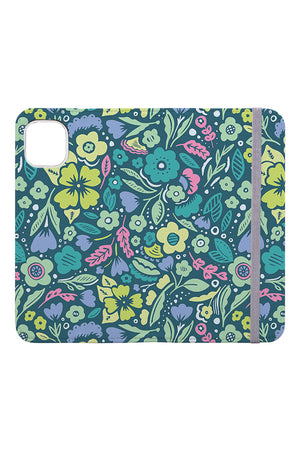 
            
                Load image into Gallery viewer, Mixed Florals by Seek to Spring Wallet Phone Case (Green) | Harper &amp;amp; Blake
            
        