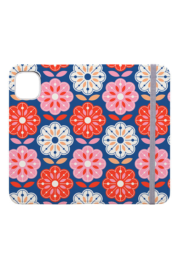 
            
                Load image into Gallery viewer, Scandiflowers by Daniela Friedenthal Wallet Phone Case (Blue) | Harper &amp;amp; Blake
            
        