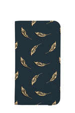 Gold Feather Wallet Case