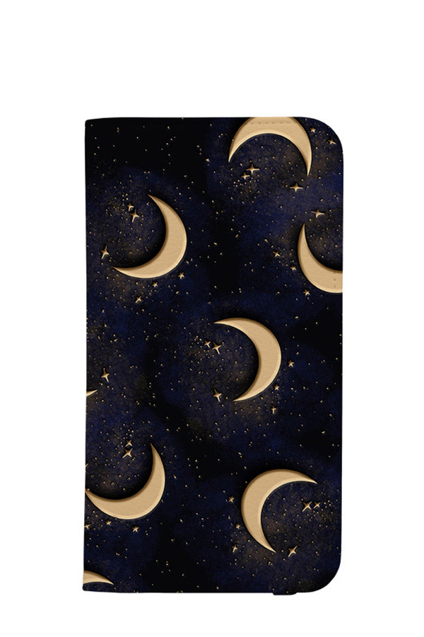 Gold Lux Moon Wallet Phone Case