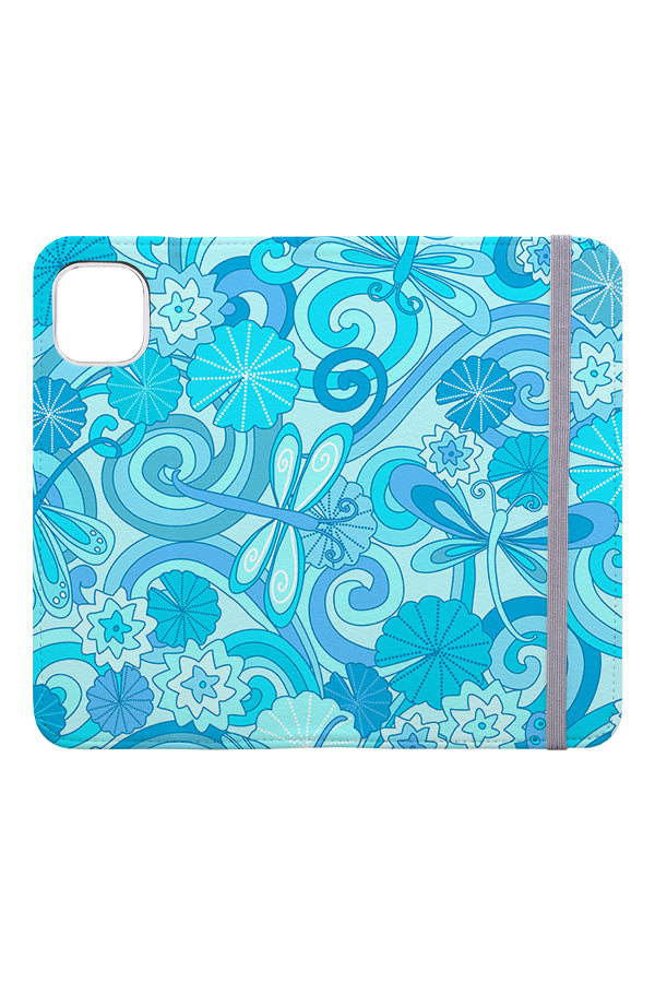 
            
                Load image into Gallery viewer, Groovy Dragonflies by Cressida Carr Wallet Phone Case (Blue) | Harper &amp;amp; Blake
            
        
