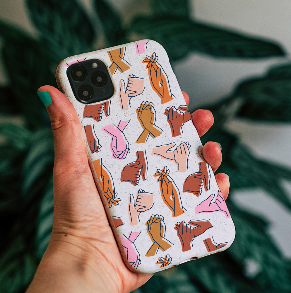 Hand Connections Eco Phone Case (Colour) - Harper & Blake