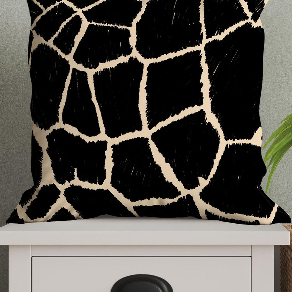 
                  
                    Giraffe Skin Square Cushion (Black) | Harper & Blake
                  
                