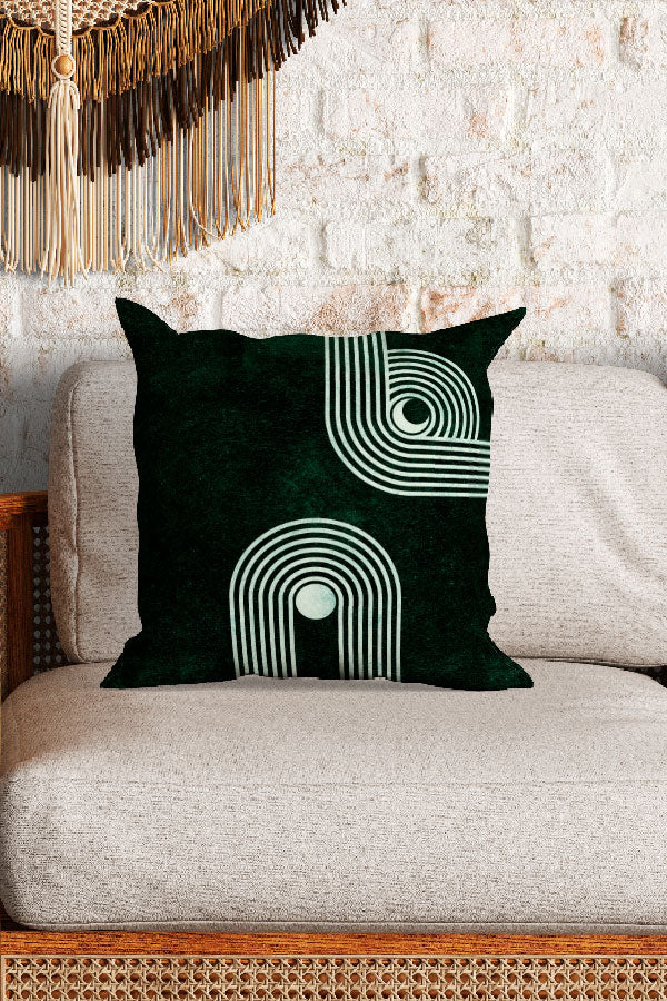 Arches Square Cushion (Green) | Harper & Blake 