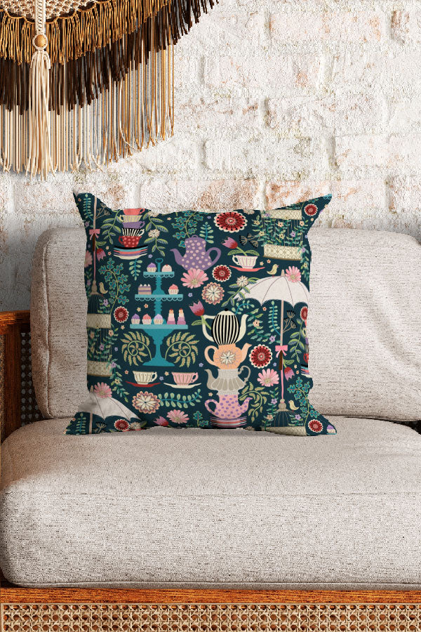 
                  
                    Garden Party by Misentangledvision Square Cushion (Green) | Harper & Blake
                  
                