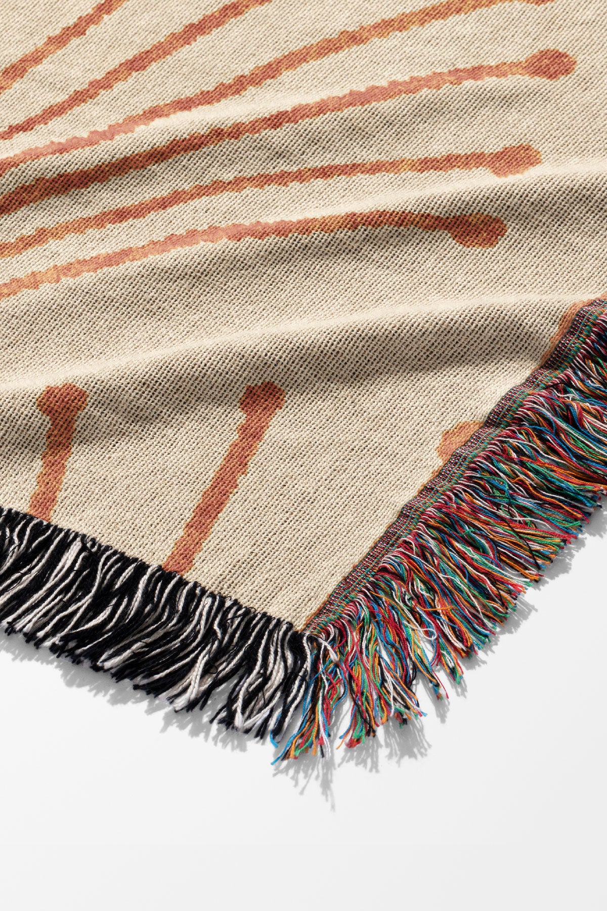 Albertine By Amy MacCready Jacquard Woven Blanket (Peach) | Harper & Blake